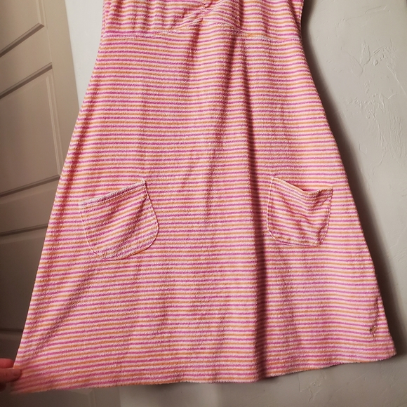 Lilly Pulitzer Terrycloth Pink Mini Dress Swim Cover Up Summer - Picture 8 of 11